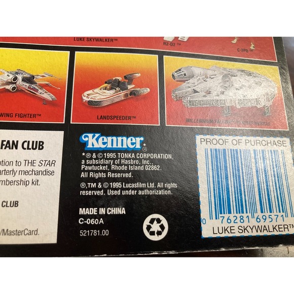 Star Wars The Power of the Force Luke Skywalker Action Figure 1995 NIP - Picture 7 of 8